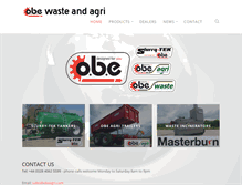 Tablet Screenshot of obewasteandagri.com